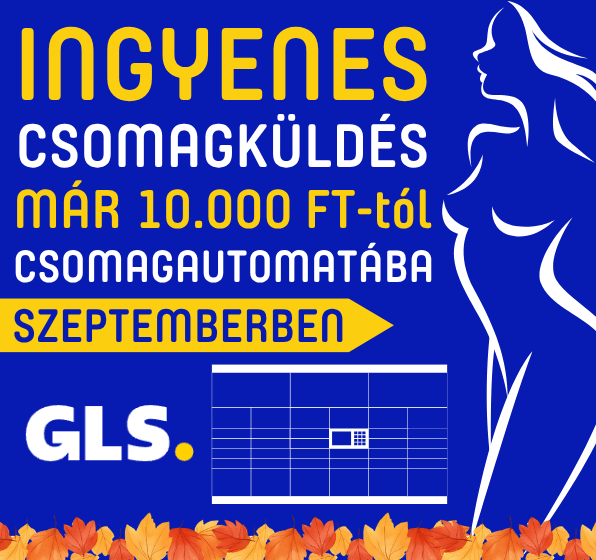 Ingyenes GLS csomagszállítás már 10 000 Ft felett