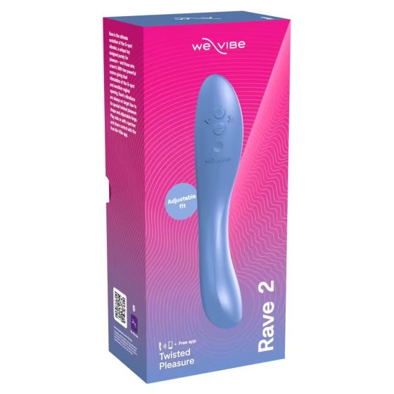 We-Vibe Rave 2. okos, kétmotoros G-Pont vibrátor (kék) (APP-os)