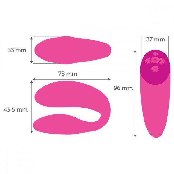 We-Vibe Chorus párvibrátor (rózsaszín) (APP-os)