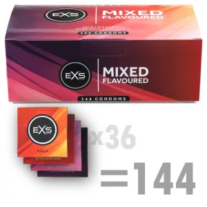 EXS Mixed Flavoures 4 féle ízesített óvszer (144 db)