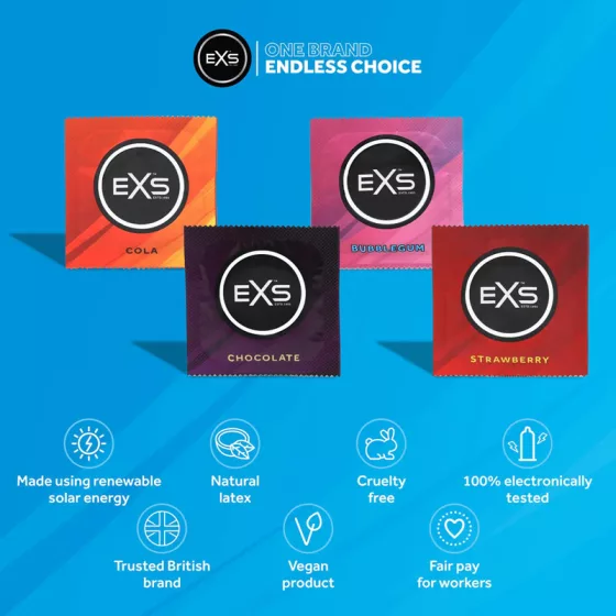 EXS Mixed Flavoures 4 féle ízesített óvszer (144 db)