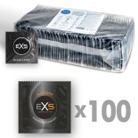 EXS Black Latex karcsusított, fekete óvszer (100 db)