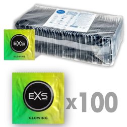 EXS Glowing sötétben világító óvszer (3 db)