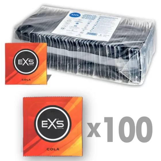 EXS Crazy Cola óvszer, kóla aromával (100 db)