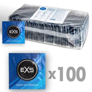 EXS Black Latex karcsusított, fekete óvszer (12 db)