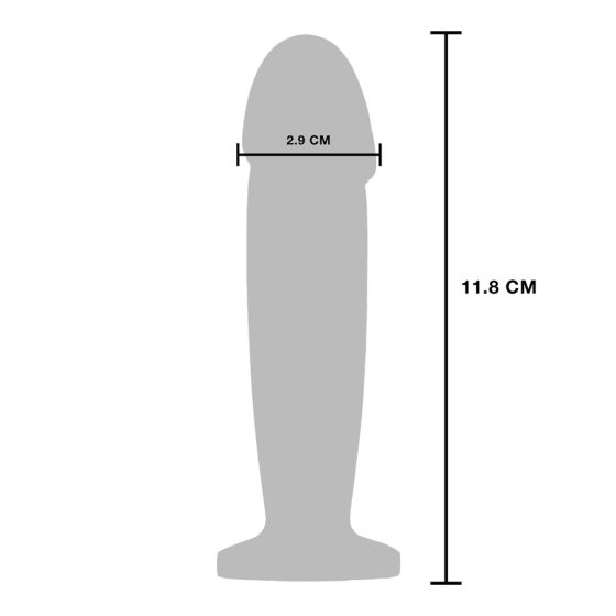Buttocks The Intruder vibrációs fém anál dildó, akkumulátorral (11,8 cm)
