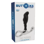   Buttocks – The Pusher fém prosztatadildó szilikonbevonatttal (S méret)