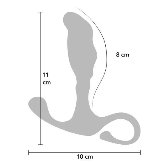 Buttocks – The Pusher fém prosztatadildó szilikonbevonatttal (S méret)