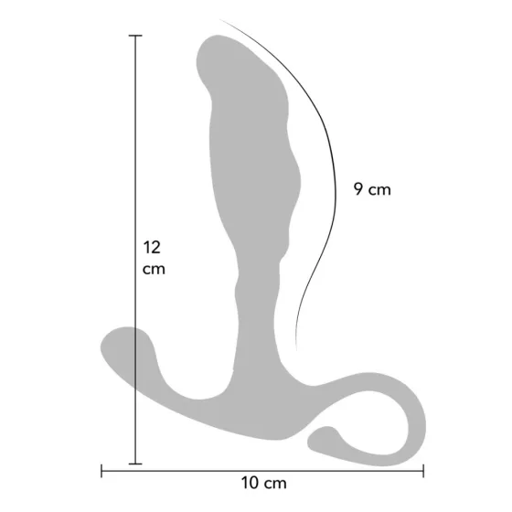 Buttocks – The Pusher fém prosztatadildó szilikonbevonatttal (M méret)