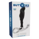   Buttocks – The Pusher fém prosztatadildó szilikonbevonatttal (L méret)