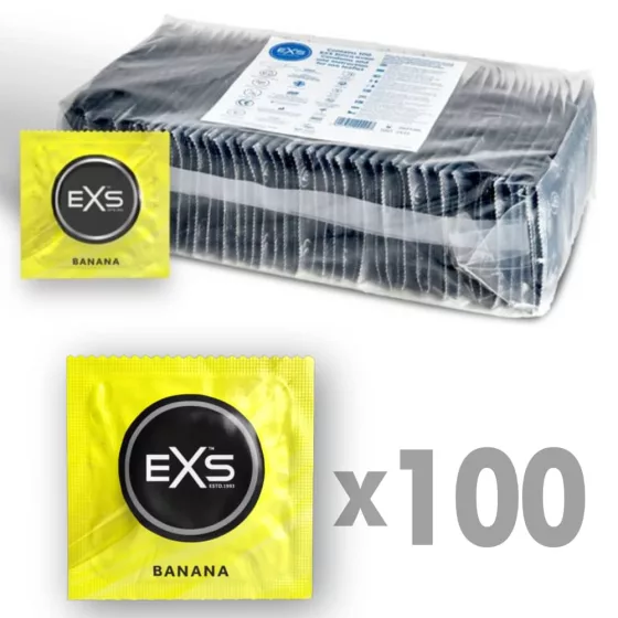 EXS Banana óvszer, banán aromával (100 db)