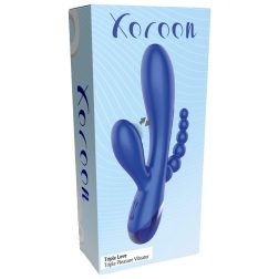   Xocoon Triple Love vibrátor, pulzációs csiklóággal, anál gyöngysorral