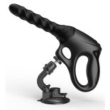   Toy Joy - Cadence PRO+ lökő/forgó/rezgő kézi szexgép, tapadótalppal (fekete)