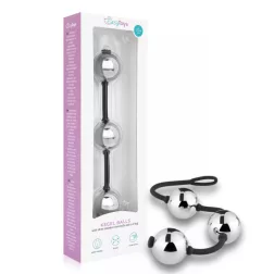   Easy Toys – három golyóból álló acél gésagolyószett szilikonpánton
