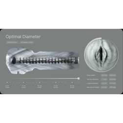 Kiiroo Feel Stroker extra szűk popsi maszturbátor (barna bőrszín, PowerBlow szívókészülék kompatibilis)