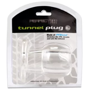 Perfect Fit Tunnel Plug áttetsző anál dildó (nagy)