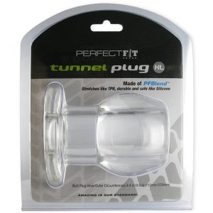 Perfect Fit Tunnel Plug áttetsző anál dildó (extra nagy)
