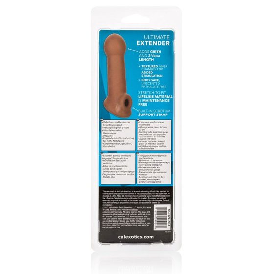 Calexotics Ultimate Extender pénisztoldó (barna bőrszín)