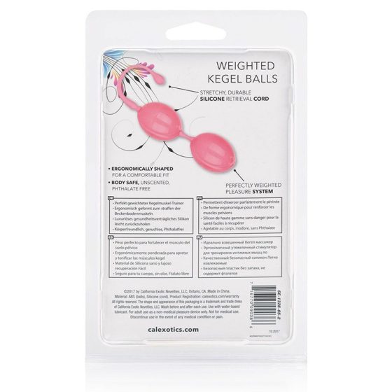 Calexotics Weighted Kegel Balls gésagolyó páros, belső ballasztgolyóval (rózsaszín)