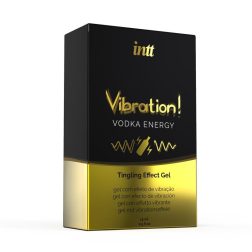   INTT Vibration! Vodka Energy stimuláló gél hölgyeknek, vodka aromával (15 ml)