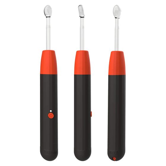 Taboom Luxury elektro stimuláló pálca (4 db üveg feltéttel) (fekete-piros)