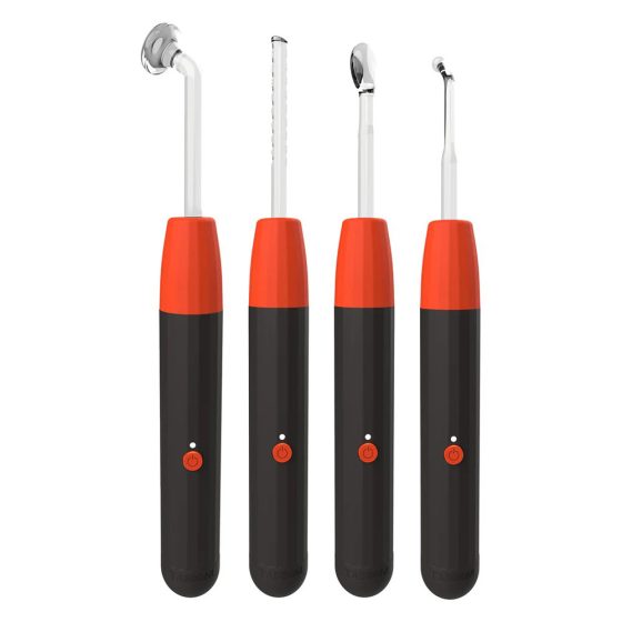 Taboom Luxury elektro stimuláló pálca (4 db üveg feltéttel) (fekete-piros)