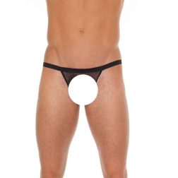 Amorable áttetsző férfi tanga (fekete)