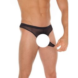 Amorable zsebes tanga uraknak (fekete)