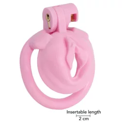   Hidden Desire – Sissy Trainer műanyag péniszlakat (pink, extra rövid)