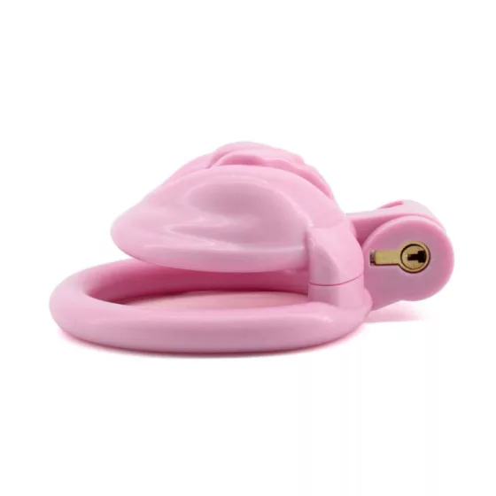 Hidden Desire – Sissy Trainer műanyag péniszlakat (pink, extra rövid)