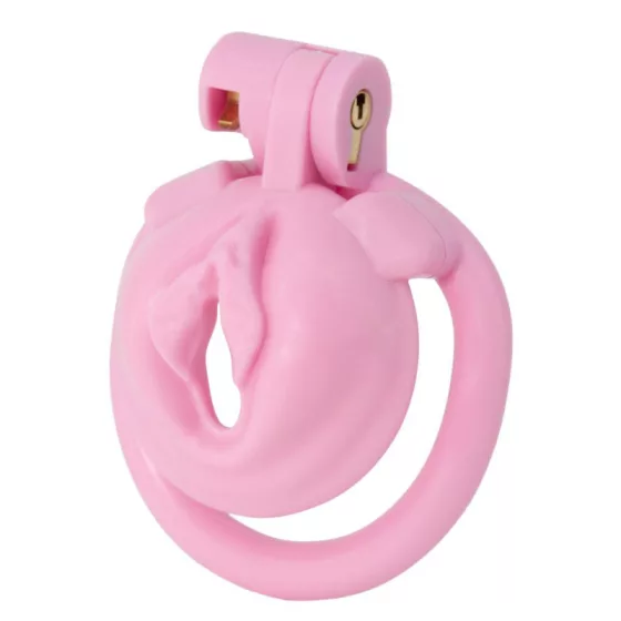 Hidden Desire – Sissy Trainer műanyag péniszlakat (pink, extra rövid)