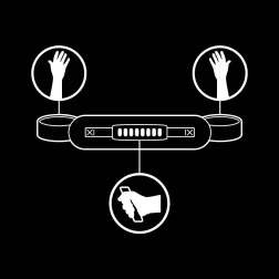 Fetish fogantyús csuklókötöző páros