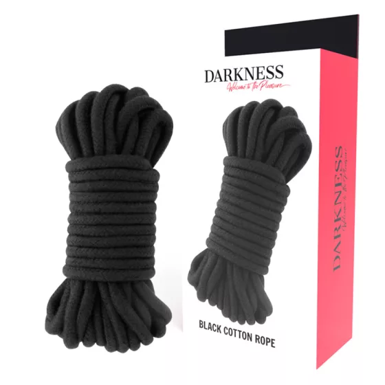 Darkness – bondage kötél (fekete - 10 méter)