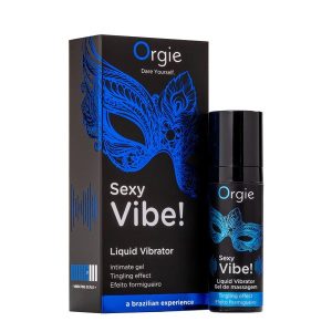 Orgie Sexy Vibe Liquid Vibrator - csikló stimuláló gél hölgyeknek, extra bizsergetéssel (15 ml) Orgie Sexy Vibe Liquid Vibrator - csikló stimuláló gél hölgyeknek, extra bizsergetéssel (15 ml)