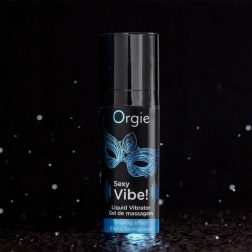   Orgie Sexy Vibe Liquid Vibrator - csikló stimuláló gél hölgyeknek, extra bizsergetéssel (15 ml)
