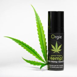   Orgie Intense Orgasm Hemp! stimuláló gél hölgyeknek, kendermag olajjal (15 ml)