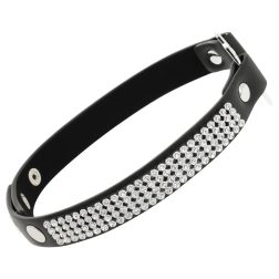 Coquette strasszos nyakpánt, szívecskével