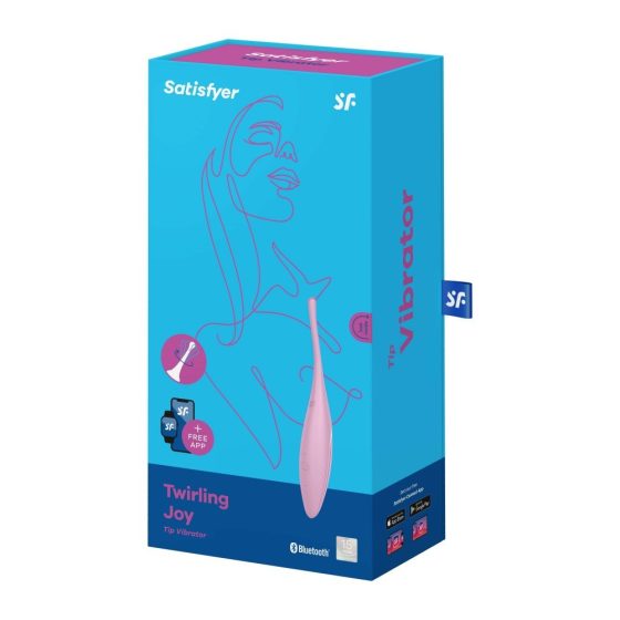 Satisfyer Twirling Joy fókusz típusú csiklóvibrátor (rózsaszín) (APP-os)