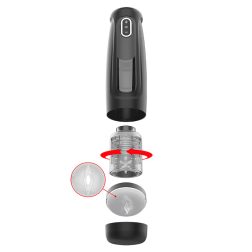   JamyJob Tornado fel-le mozgó, pörgő-forgó, tapadótalpas maszturbátor, hanghatással