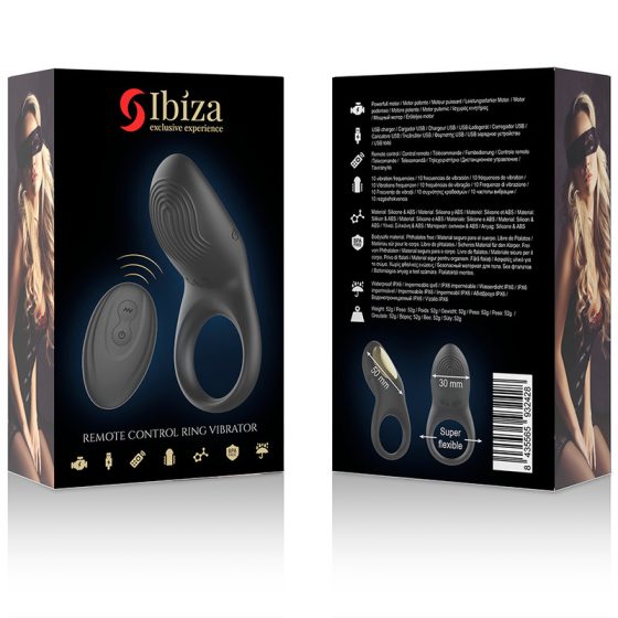 Ibiza vibrációs péniszgyűrű, távirányítóval