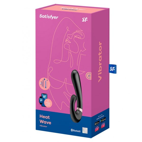 Satisfyer Heat Wave kétmotoros vibrátor, melegítő funkcióval (fekete) (APP-os)