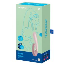   Satisfyer Heat Wave kétmotoros vibrátor, melegítő funkcióval (bézs) (APP-os)