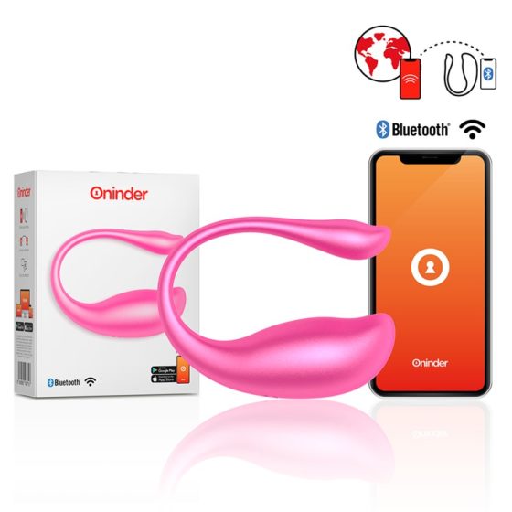 Oninder vibrációs tojás (pink) (APP-os).