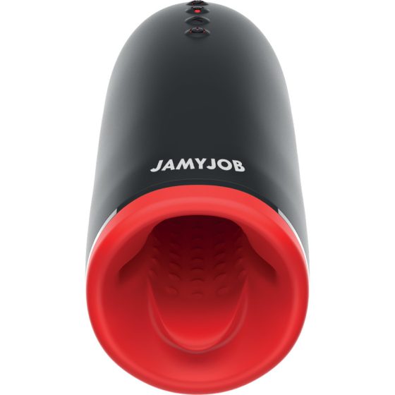 JamyJob Spin-X vibrációs maszturbátor, belül forgó gyöngysorral, melegítő hatással