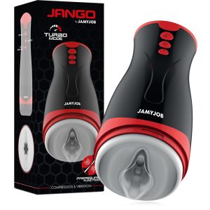 JamyJob Jango vibrációs maszturbátor, szorító hatással JamyJob Jango vibrációs maszturbátor, szorító hatással