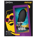 Picobong Remoji Surfer Vibe análvibrátor (fekete) (APP-os)