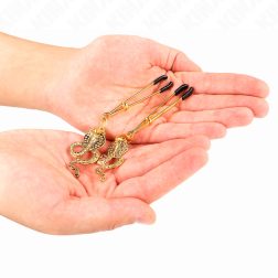 Kink pálcás bimbócsíptető, kígyós díszítéssel