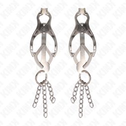 Kink Japán stílusú bimbócsíptető, rövidke lánccokkal