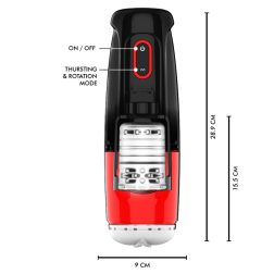   JamyJob Storm fel-le mozgó, pörgő-forgó, tapadótalpas maszturbátor