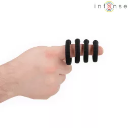   Intense – Model 10 Michiel - négyrészes pénisz- és heregyűrű készlet